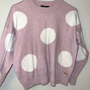 Pink and White Sweater